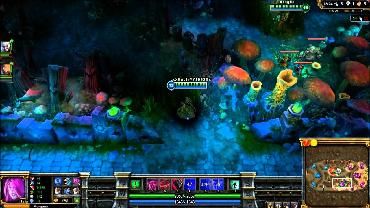 League of legends gameplay as Morgana (3vs3) -Part 2 - YouTube
