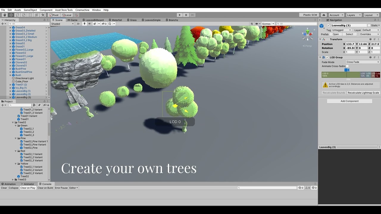 Humble Nature - Unity Asset store - trees
