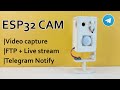 ESP32 CAM Video Recorder V 2.0 | | LIVE STREAM + TELEGRAM NOTIFY.