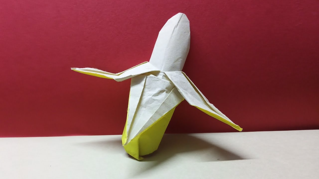 How to Make an Origami Banana  | Easy & Fun Paper Fruit Craft | [PROPER SHAPING INCLUDED]