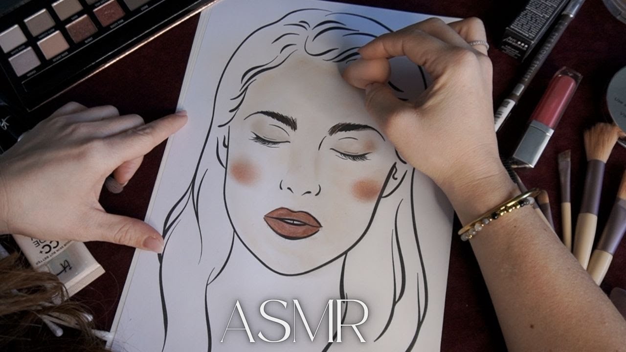 ASMR dieses PAPER MAKE-UP macht dich zu 100% müde *WHISPERED*