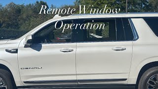 How to Activate Remote Window Operation on Your Yukon