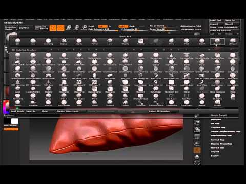 modeling pillows in zbrush