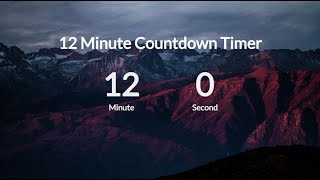 12 Minute Countdown Timer Jazz Music