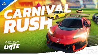 Asphalt Legends Unite - Carnival Rush Season Trailer | PS5 & PS4 Games @PlayStation