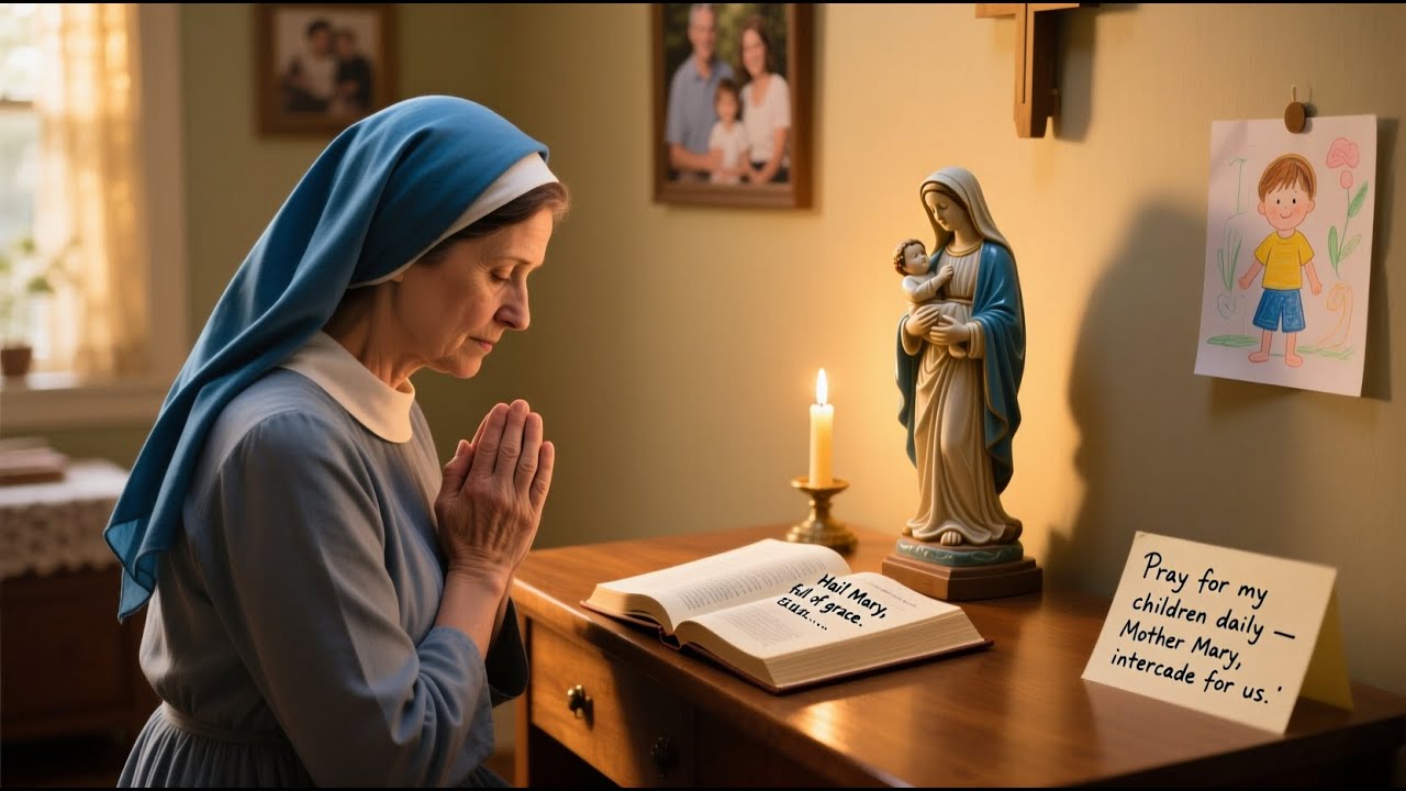 IF YOU'RE A CATHOLIC WOMAN THEN MAKE SURE TO SAY THIS PRAYER TO HOLY MARY' DAILY FOR YOUR CHILDREN