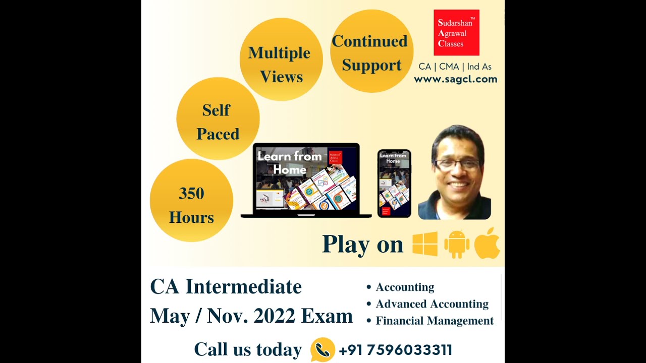 CA and Ind As classes by Sudarshan Sir