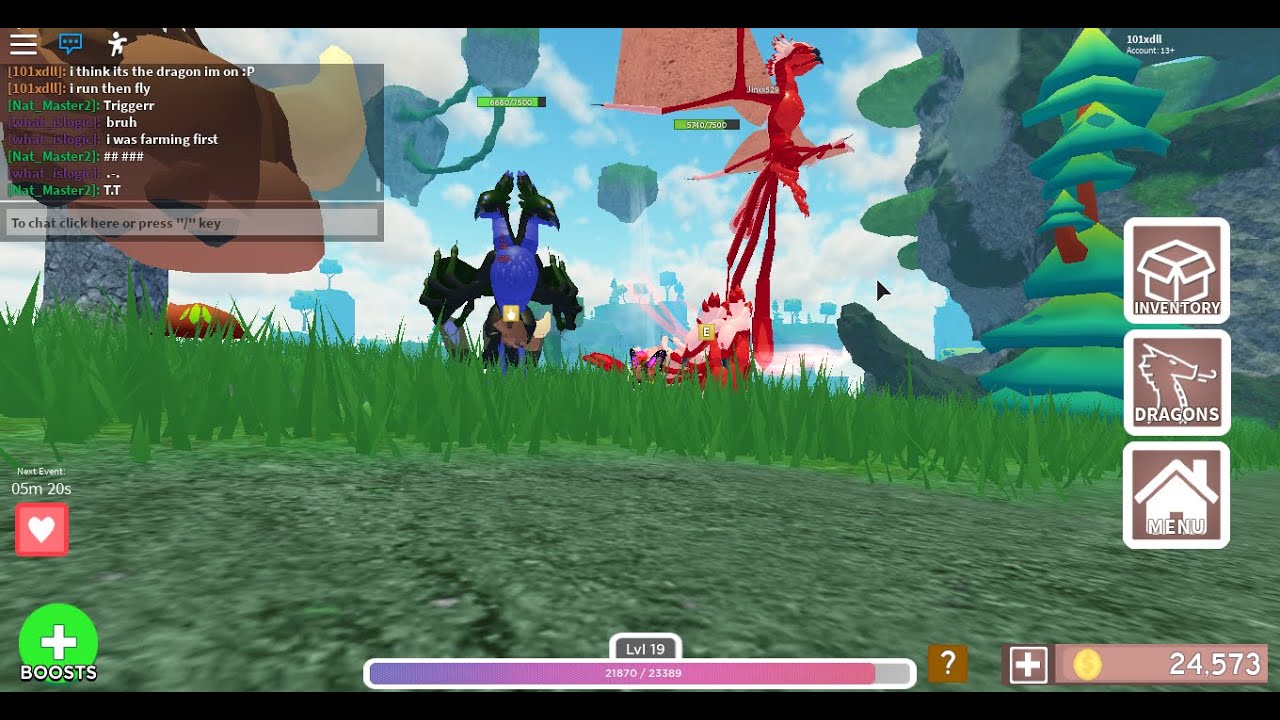 Playing Dragon Adventures On Roblox ( getting and showing the ...