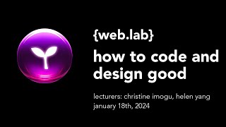 IAP 2024 Day 8 - How to Code & Design Good