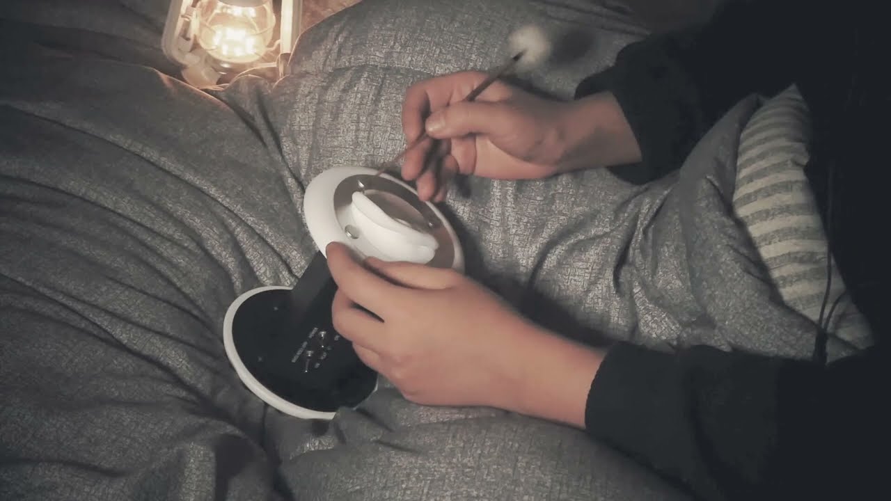 ASMR 寝る前ベッドの上で耳かき (No Talking)