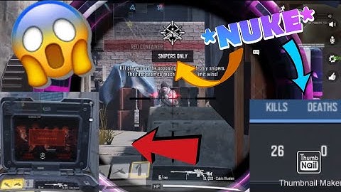 Snipers Only *NUKE* 26/0 (Call Of Duty Mobile gameplay)[READ DESCRIPTION]