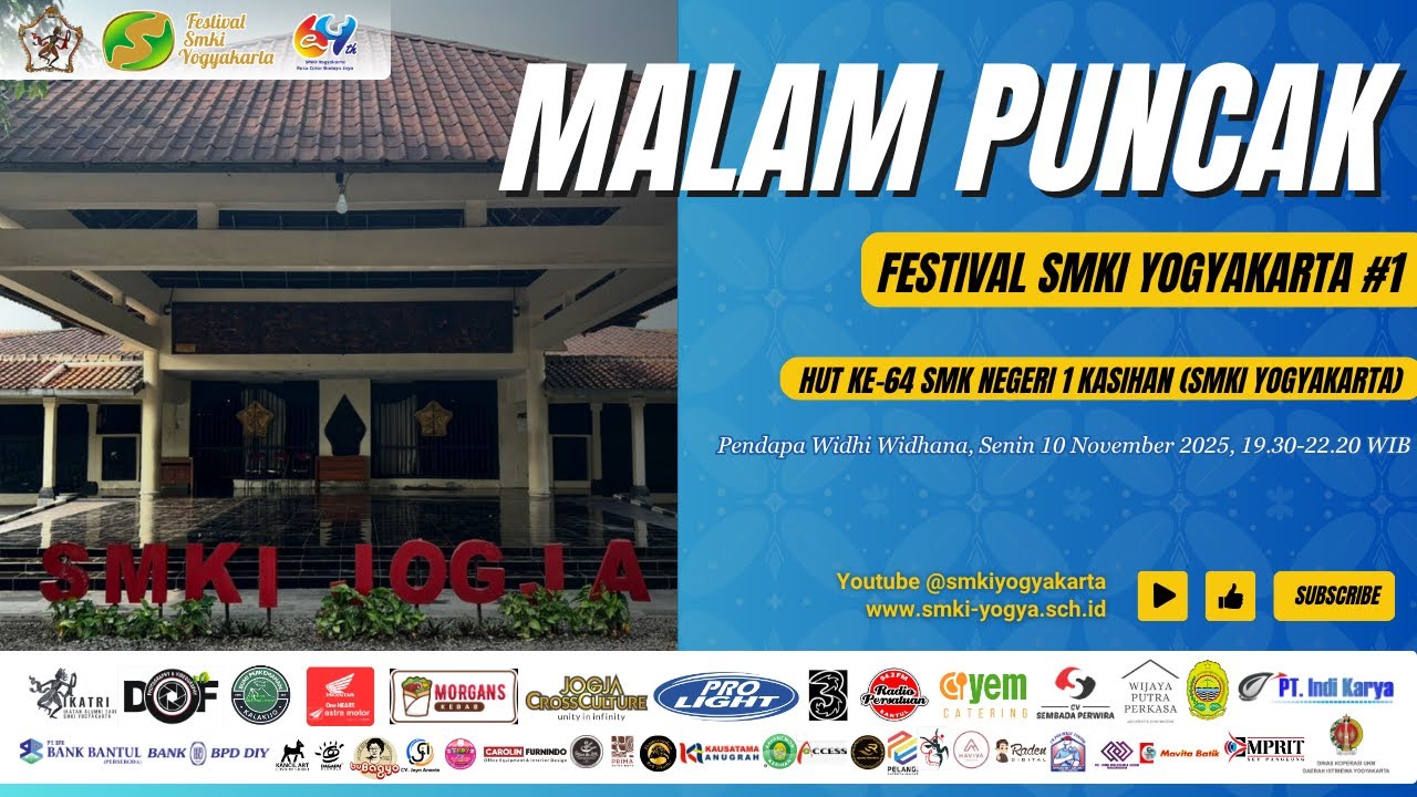 MALAM PUNCAK HUT KE-64 SMKI YOGYAKARTA