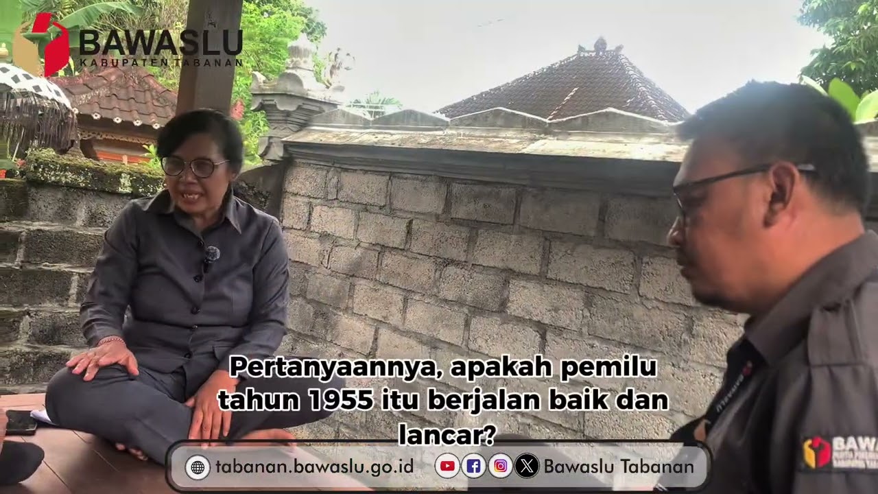 Obrolan Bale Bengong dengan tema “Sejarah Pengawas Pemilu”.
