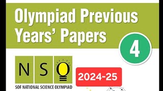 Class 4 NSO Previous Year Question Paper 2024-25 | NSO OLYMPIAD GRADE 4 solved paper #nso #class4