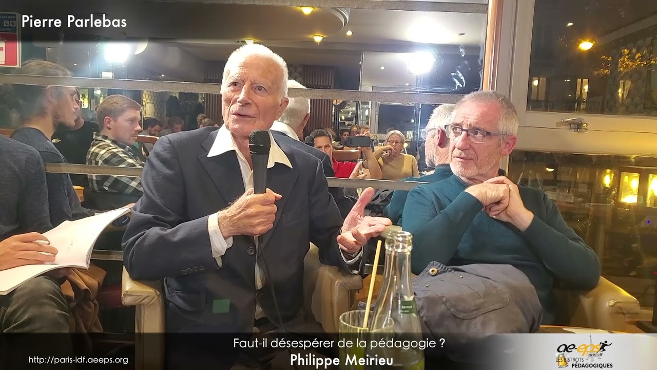 Philippe Meirieu : Bistrot pédagogique « Faut-il désespérer de la pédagogie ? » – Partie 6/6