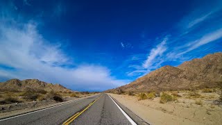 Twentynine Palms to Mojave National Preserve scenic drive 4k