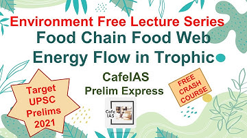 Food Chain I Food Web I Energy Flow I UPSC Prelims Environment I CafeIAS Free Complete Crash Course