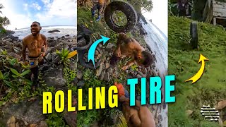 Tire Came Rolling Down a Hill and Smacked POV