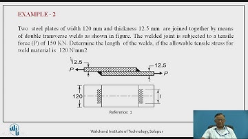 Design of Welded joints (Problems) -IV