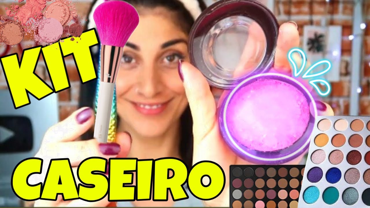 Kit de maquiagem CASEIRO SEM USAR MAQUIAGEM #2 NOVO ROSA.