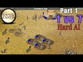 Empire Earth : 1 vs 7 Hard AI - Part 1 | Longplay ⚔️ Prehistoric to Nano Age