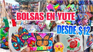 Peña y Peña CDMX: LLEGARON BOLSOS DE YUTE ARTESANALES DESDE $12, LOS BOLSOS MÁS BONITOS DEL CENTRO 