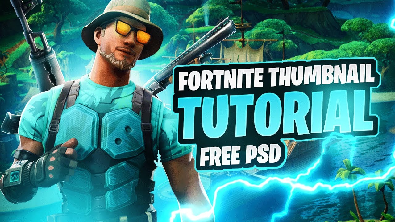 Fortnite Thumbnail Tutorial Free Psd Tutorial By Edwarddzn Youtube