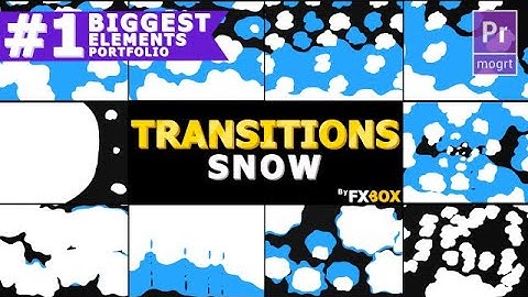 Snow Transitions Motion Graphics Templates