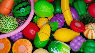 16 April 2024 Relaxing sound | Satisfying video | plastic fruits and vegetables cutting ASMR Sound