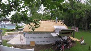 Garage construction time lapse