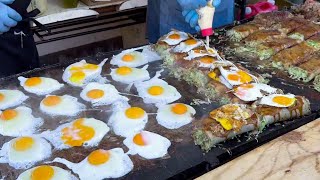 japanese street food - okonomiyaki