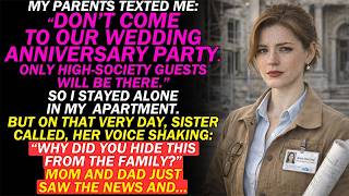 My Parents Texted Me \Don't Come — Only Elites Are Invited\—Their Guests Started Asking Where I Guide