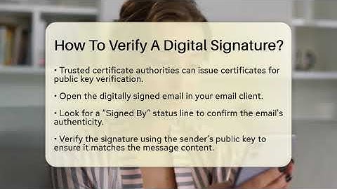 How To Verify A Digital Signature? - TheEmailToolbox.com