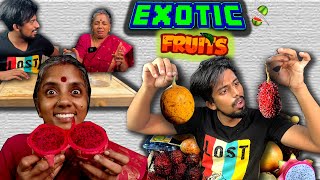 We Ate EXOTIC Fruits For The First Time🥝🍑| Taste Testing😝| Fun Eating🤣🔥