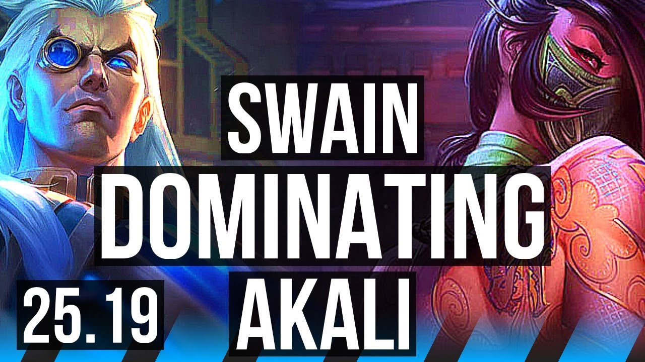 SWAIN vs AKALI (MID) | 500+ games, Dominating | KR Diamond | 25.19