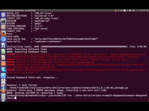 Yocto Development Lab 2: Create your own custom Image