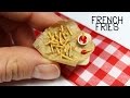 Polymer clay french fries tutorial  polymer clay food