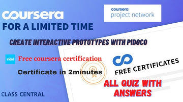 Create Interactive Prototypes with Pidoco,All Quiz  Answers.#coursera#excel #answers #coursera#learn