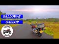 Motorcycle ride through the Galloway Forest, Scotland.