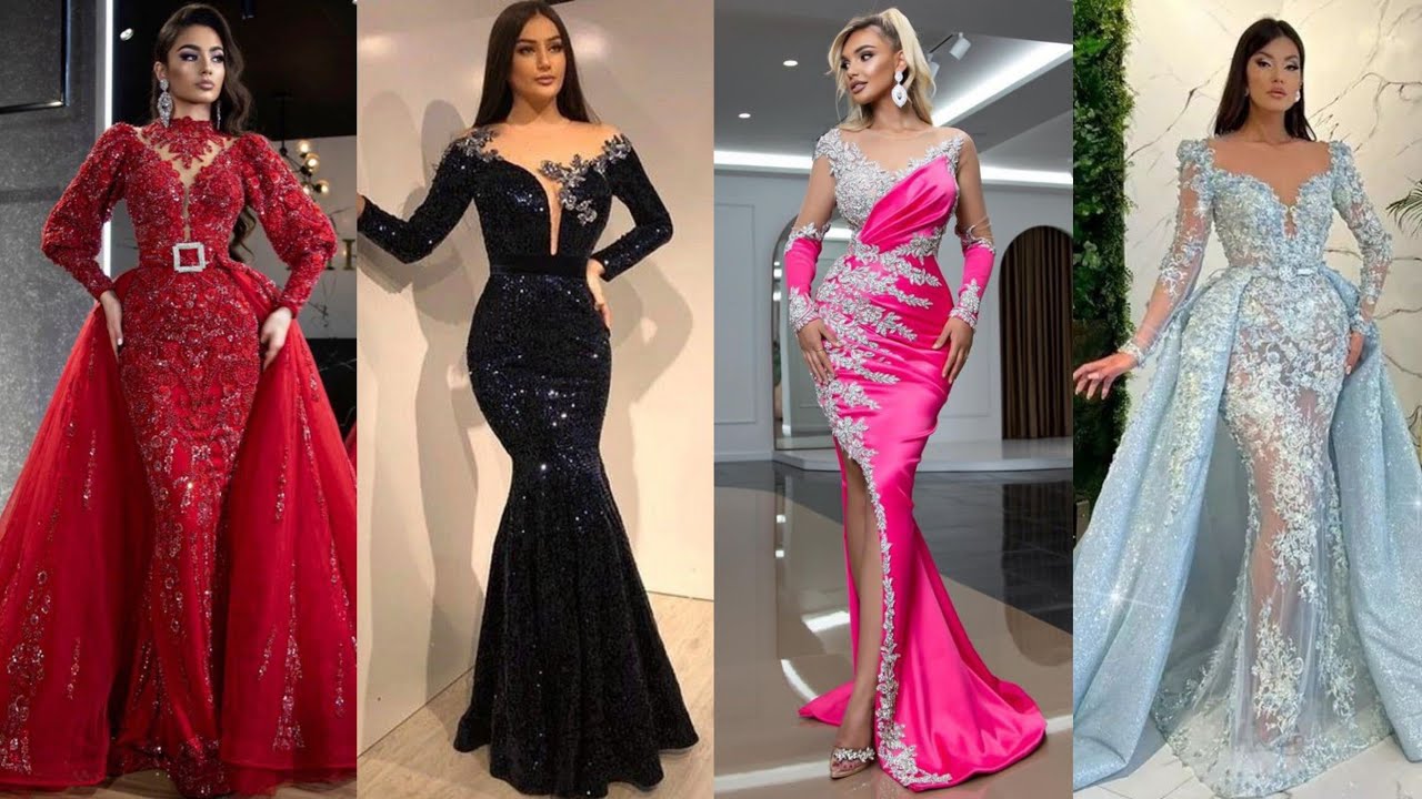 Dubai Crystal Short Sleeve Evening Dresses Design 2025 Luxury Mermaid Sexy Formal Dress LA60960
