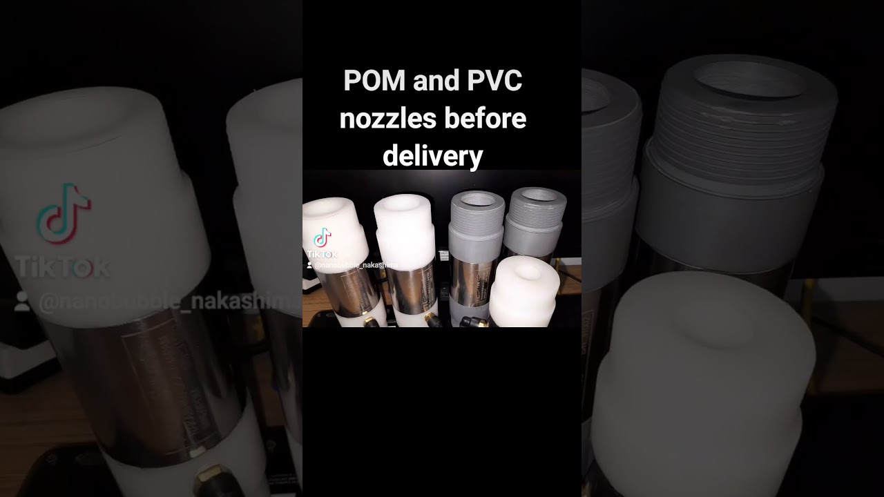 Nanobubble PVC nozzles : 2 m3/h to 60 m3/h 