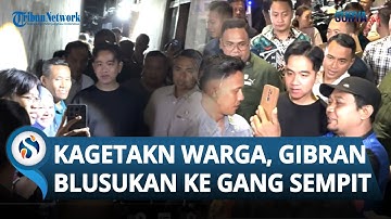 Gibran Blusukan ke Gang Sempit di Kampung Malang saat Malam Hari, Kagetkan Warga Surabaya