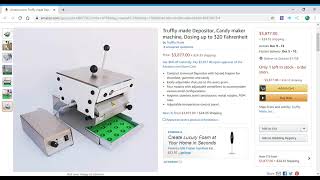 Truffly made Depositor, Candy maker machine, Dosing up to 320 Fahrenheit