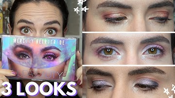 Huda Beauty MERCURY RETROGRADE Palette | 3 Easy Eyeshadow Tutorials!