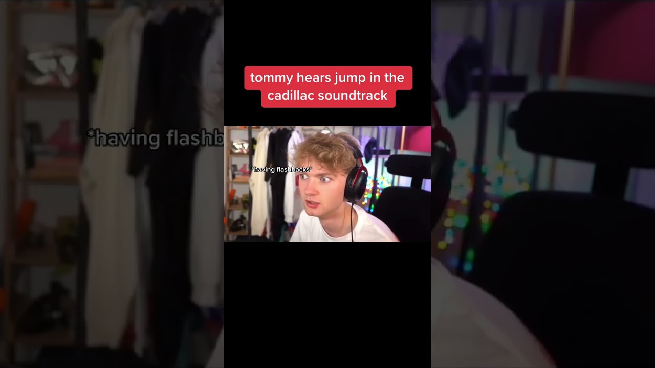 Tommyinnit getting flashback after hearing Jump In The Cadillac