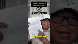 Cara Membuat Surat Permohonan yang benar, 3 asli dan 2 foto copy