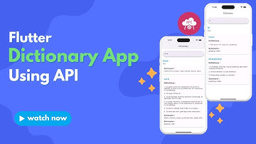 Dictionary App Using Flutter and API || Flutter Dictionary app