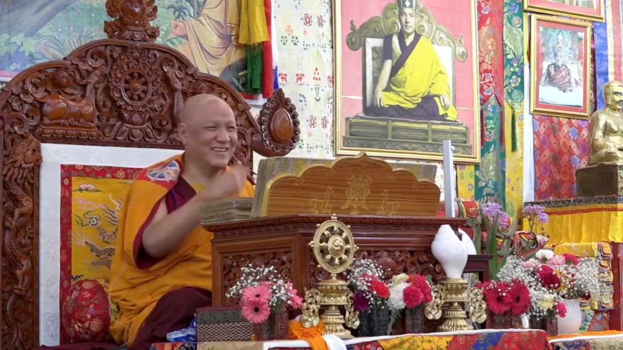 H.E. Sangye Nyenpa Rinpoche, illustrated The Aspiration Prayer of Maitreya in brief🙏🌻