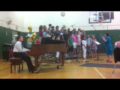 Alice Morman -- 8th grade choir at graduation