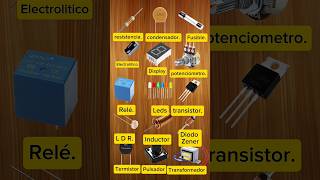 15 Componentes Básicos que debes conocer 📚⚡ #electronica #electricidad #corrienteelectrica
